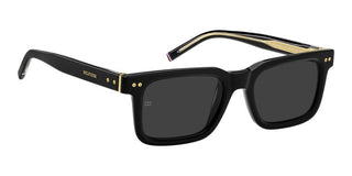 Tommy Hilfiger Th 85/s Men Black Rectangle Sunglasses
