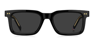Tommy Hilfiger Th 85/s Men Black Rectangle Sunglasses