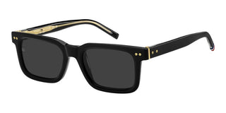 Tommy Hilfiger Th 85/s Men Black Rectangle Sunglasses