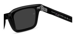 Tommy Hilfiger Th 85/s Men Black Rectangle Sunglasses