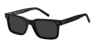 Tommy Hilfiger Th 85/s Men Black Rectangle Sunglasses