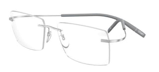 Silhouette TMA THE ICON 5541/FQ men Grey Geometric Eyeglasses