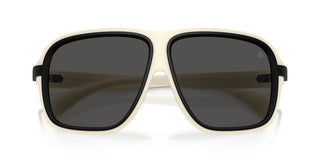 Moncler Twotone Me8011u Unisex White Pilot Sunglasses