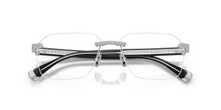 Brunello Cucinelli Tyler Bc 1011t Men Silver Geometric Eyeglasses