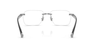 Brunello Cucinelli Tyler Bc 1011t Men Silver Geometric Eyeglasses
