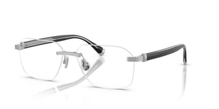 Brunello Cucinelli Tyler Bc 1011t Men Silver Geometric Eyeglasses