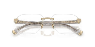 Brunello Cucinelli Tyler Bc 1011t Men Gold Geometric Eyeglasses