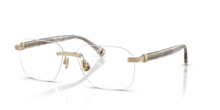 Brunello Cucinelli Tyler Bc 1011t Men Gold Geometric Eyeglasses