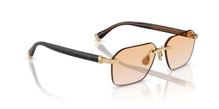 Brunello Cucinelli Tyler Bc 1011t Men Gold Geometric Eyeglasses