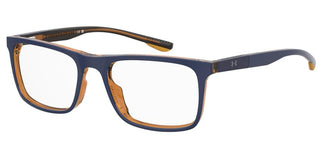 Under Armour Ua 5086 Men Blue Rectangle Eyeglasses