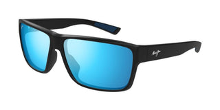 Maui Jim Uila Mj0661s Men Black Squared Sunglasses