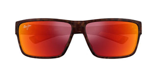 Maui Jim Uila Mj0661s Men Havana Squared Sunglasses