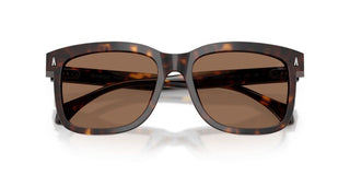 Moncler Valaire Me6018 Unisex Havana Squared Sunglasses