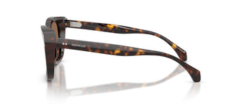 Moncler Valaire Me6018 Unisex Havana Squared Sunglasses