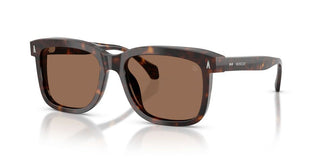 Moncler Valaire Me6018 Unisex Havana Squared Sunglasses