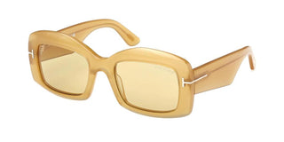 Tom Ford VENETIA FT1218 unisex Yellow Squared Sunglasses