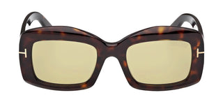 Tom Ford VENETIA FT1218 unisex Havana Squared Sunglasses