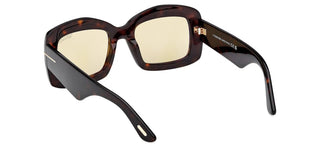 Tom Ford VENETIA FT1218 unisex Havana Squared Sunglasses