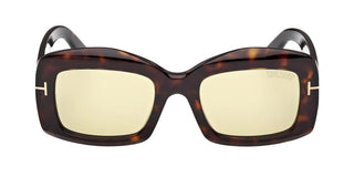Tom Ford VENETIA FT1218 unisex Havana Squared Sunglasses