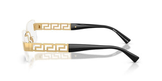 Versace VE 1310 unisex Gold Rectangle Eyeglasses