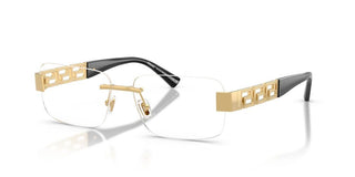 Versace VE 1310 unisex Gold Rectangle Eyeglasses