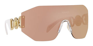 Versace VE 2258 unisex Gold Shield Sunglasses