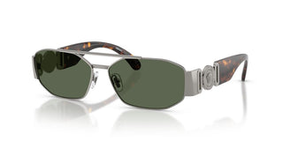 Versace VE 2287 men Ruthenium Geometric Sunglasses