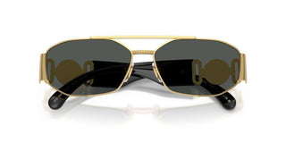 Versace VE 2287 men Gold Geometric Sunglasses