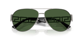 Versace VE 2289 men Ruthenium Pilot Sunglasses