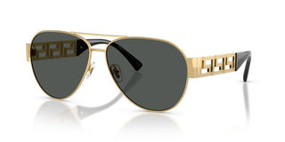 Versace VE 2289 men Gold Pilot Sunglasses