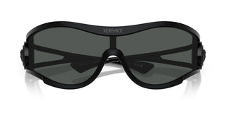Versace Ve 4475 Unisex Black Shield Sunglasses