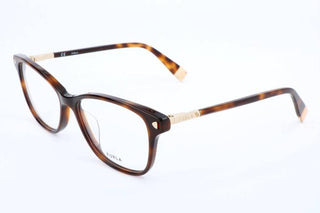 Furla Vfu394 Women Havana Geometric Eyeglasses