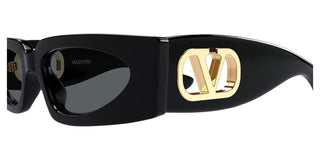 Valentino VG0001S women Black Rectangle Sunglasses