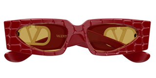 Valentino VG0001S women Red Rectangle Sunglasses