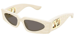 Valentino VG0001S women White Rectangle Sunglasses