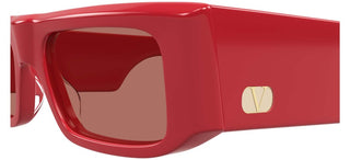 Valentino VG0005S women Red Rectangle Sunglasses