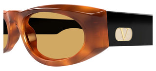 Valentino VG0007S women Havana Oval Sunglasses