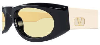 Valentino VG0007S women Black Oval Sunglasses