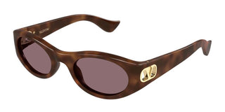 Valentino VG0015S women Havana Oval Sunglasses