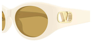 Valentino VG0015S women White Oval Sunglasses
