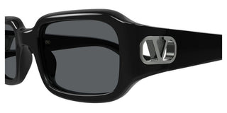 Valentino VG0016S women Black Rectangle Sunglasses