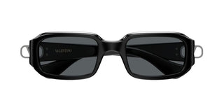 Valentino VG0016S women Black Rectangle Sunglasses