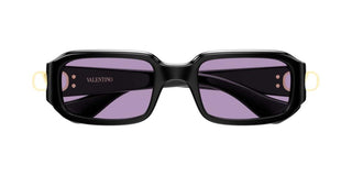 Valentino VG0016S women Black Rectangle Sunglasses
