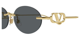 Valentino VG0032S women Gold Oval Sunglasses