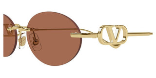 Valentino VG0032S women Gold Oval Sunglasses