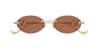 Valentino VG0032S women Gold Oval Sunglasses