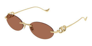 Valentino VG0032S women Gold Oval Sunglasses