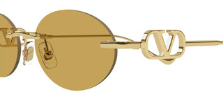 Valentino VG0032S women Gold Oval Sunglasses