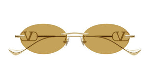 Valentino VG0032S women Gold Oval Sunglasses