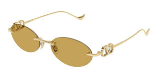 Valentino VG0032S women Gold Oval Sunglasses